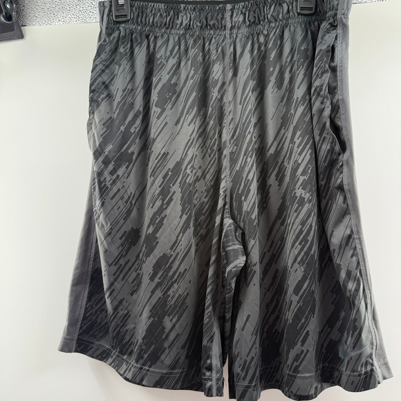 Nike Mens Large Dri-FIT Athletic‎ Shorts Gray Patterned Running Gym Workout - Picture 1 of 7